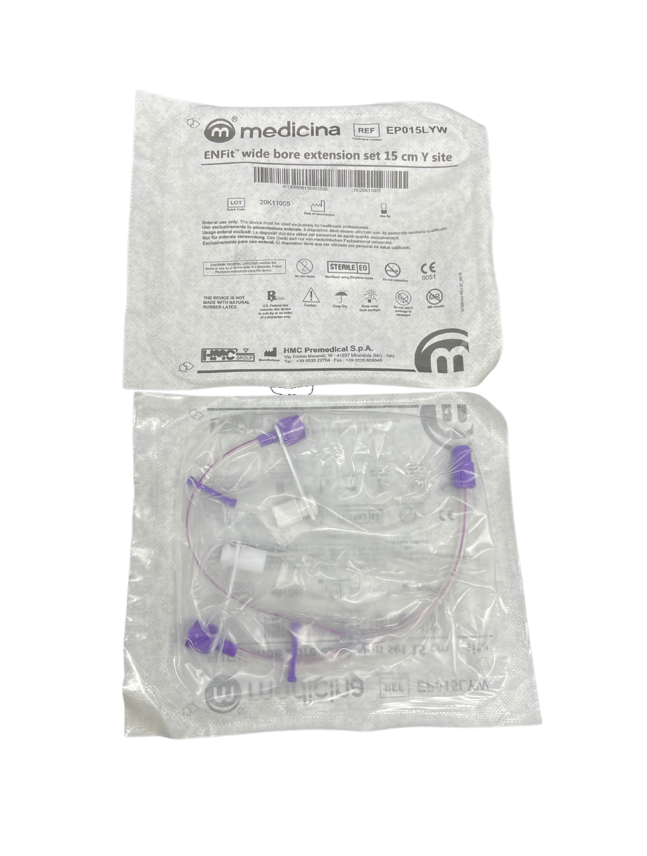 Hanaco Extension Set Medicina ENFit Enteral Feeding Extension Set (15cm, 74cm, 150cm) | Medisa