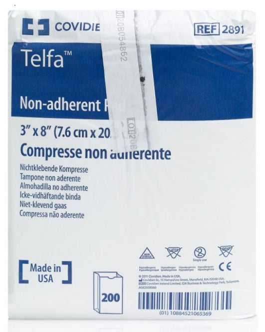 Covidien Telfa Dressing 7.5cmx20cm Non Adhesive Non Sterile 2891