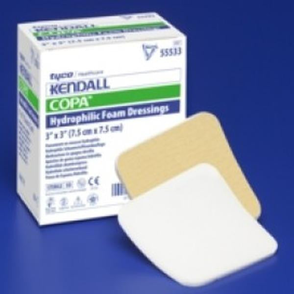 Covidien Kendall Hydrophilic Foam Dressing 10.2x10.2cm 55544 Each