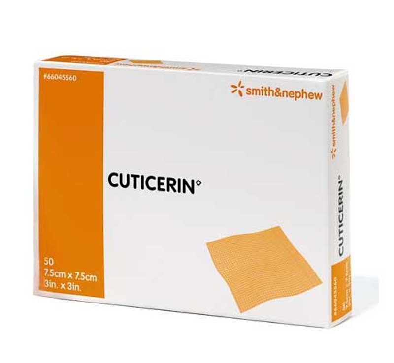 Smith & Nephew Cuticerin Low-Adherent Gauze Dressing 7.5cmx7.5cm Non Adhesive (66045560)