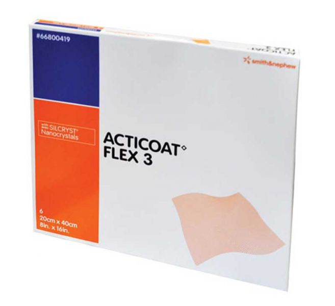 Smith & Nephew Acticoat Flex Dressing 3 Day 20Cmx40Cm 3