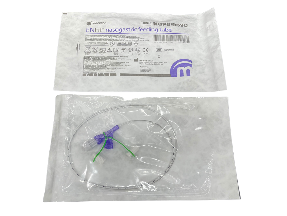 Medicina ENFit Long Term Polyurethane Nasogastric Feeding Tube With Guidewire