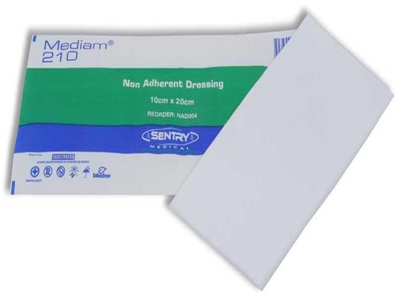 Sentry Mediam 210 Non Adherent Dressing 10X20cm NAD004 50pcs/Box