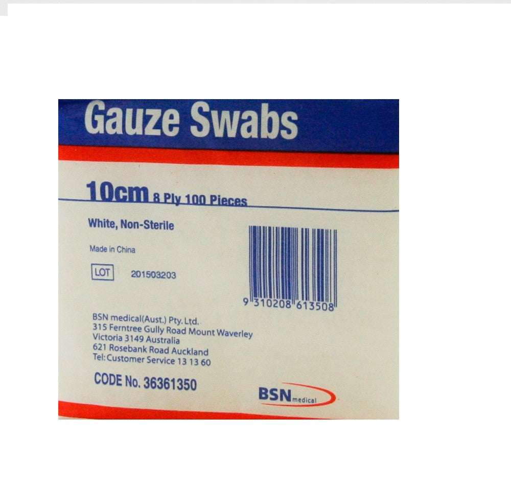 BSN Cutisoft Swab Gauze 10 x 10cm 71736 32 CGS10NS