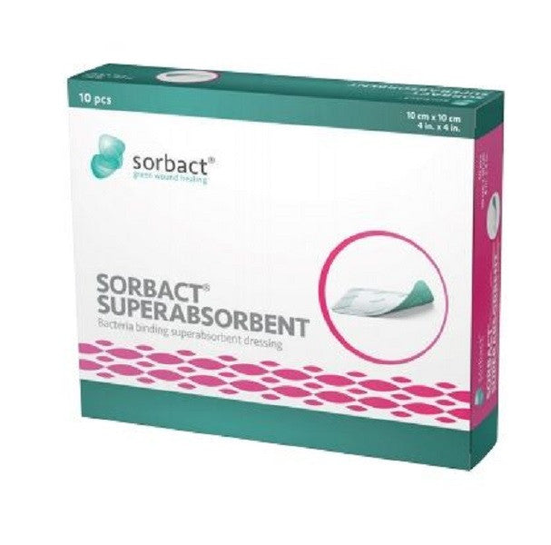 Sorbact Superabsorbent Dressing 10cm x 10cm 98501 10 pieces