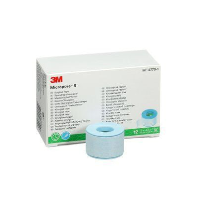 3M Micropore S Silicone Adhesive 2.5cm X 5m Removal Tape