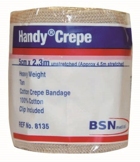 BSN Handycrepe 5Cmx2.3Mtr Tan Heavy Weight 8135 Box of 12