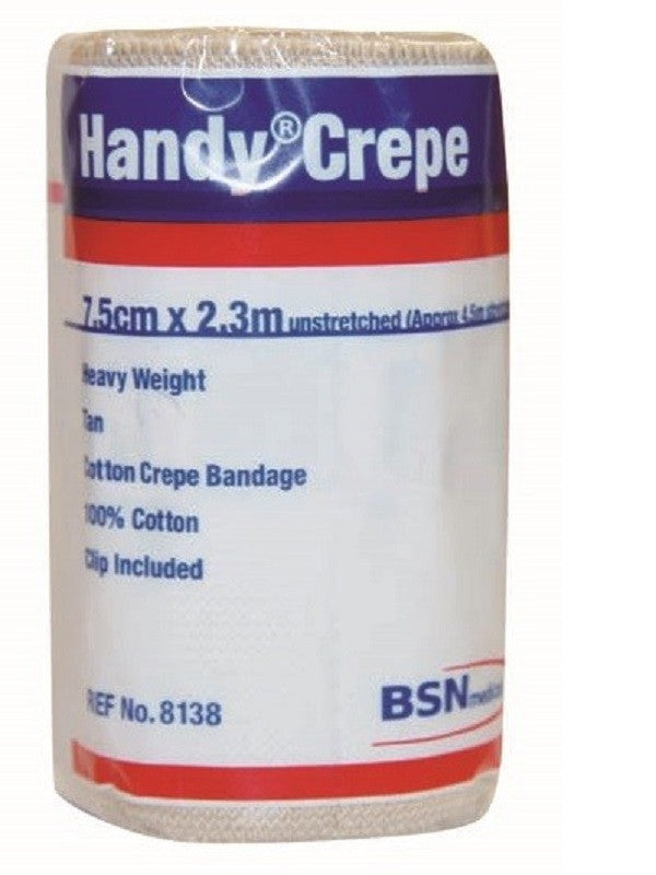 BSN Handycrepe 7.5Cmx2.3Mtr Tan Heavy Weight (8138)