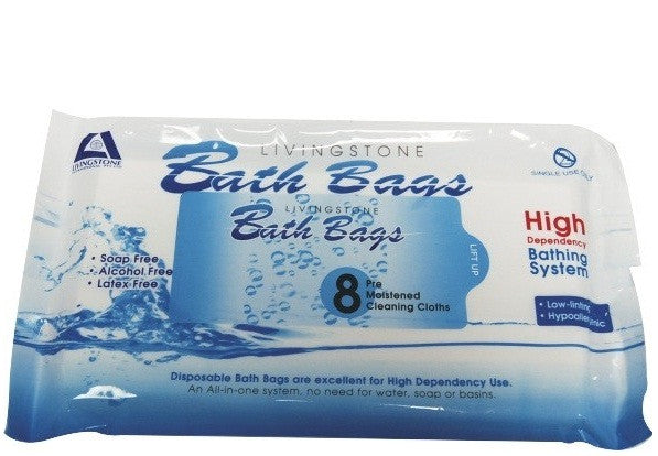 LIV Bath Bags Bathing Wipes Resealable (LIVB850)