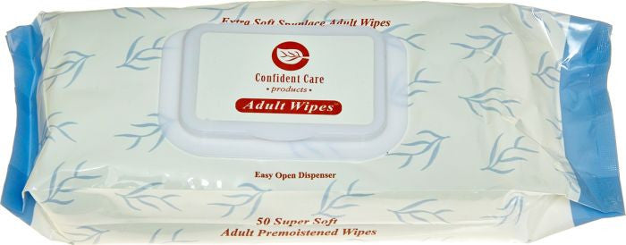 Wipes Confident Care Pktx50 X6900 12Pcs