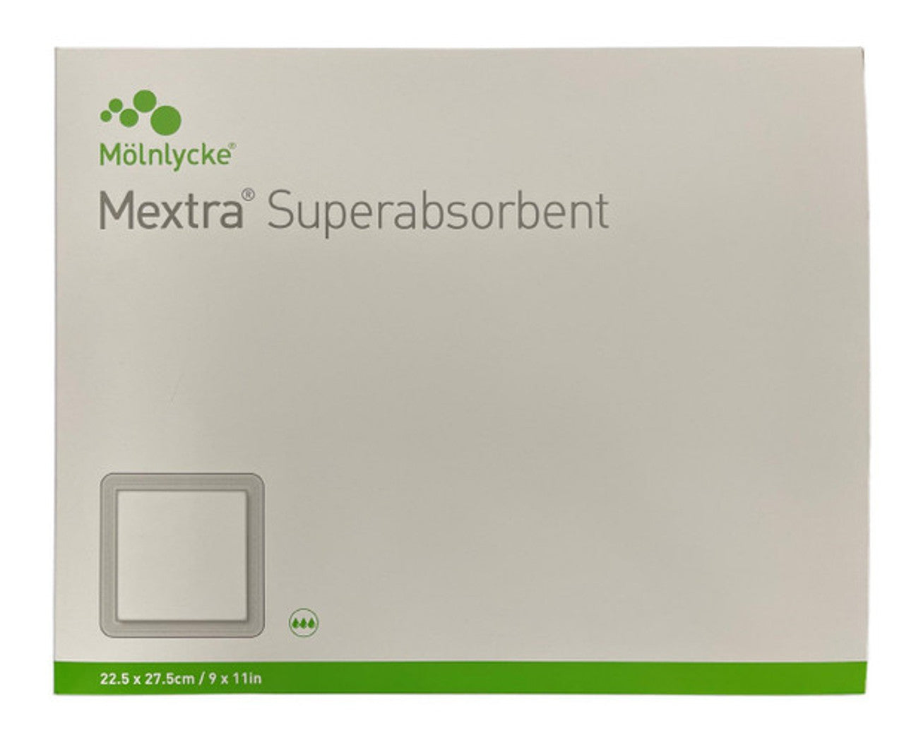 Mextra Molnlycke Mextra Superabsorbent Dressing All Sizes | Medisa