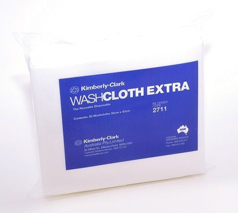 Halyard Washcloth Extra 20 Sheets 35Cm X 40Cm Pktx20 2711