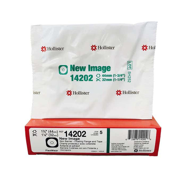Hollister New Image Flat FlexWear Skin Barrier With Adhesive Tape Border, Box of 5 - All Sizes