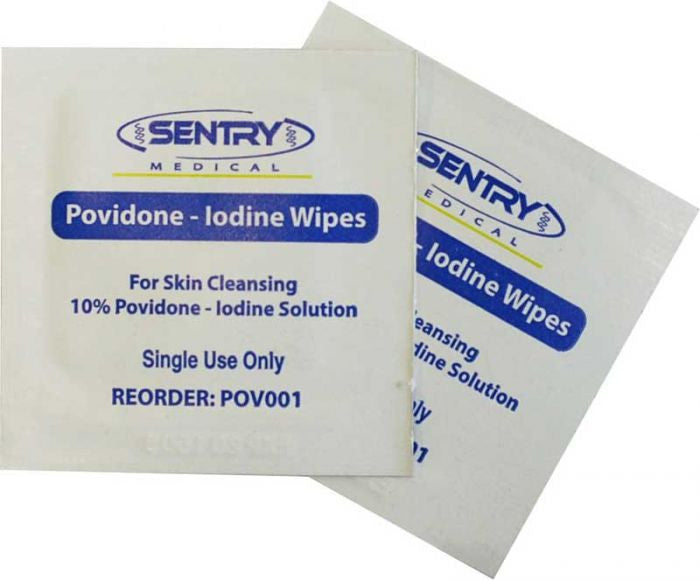 Wipes Povidone Iodine Antiseptic 10pct (POV001) Skin Cleansing, 200/ Pack