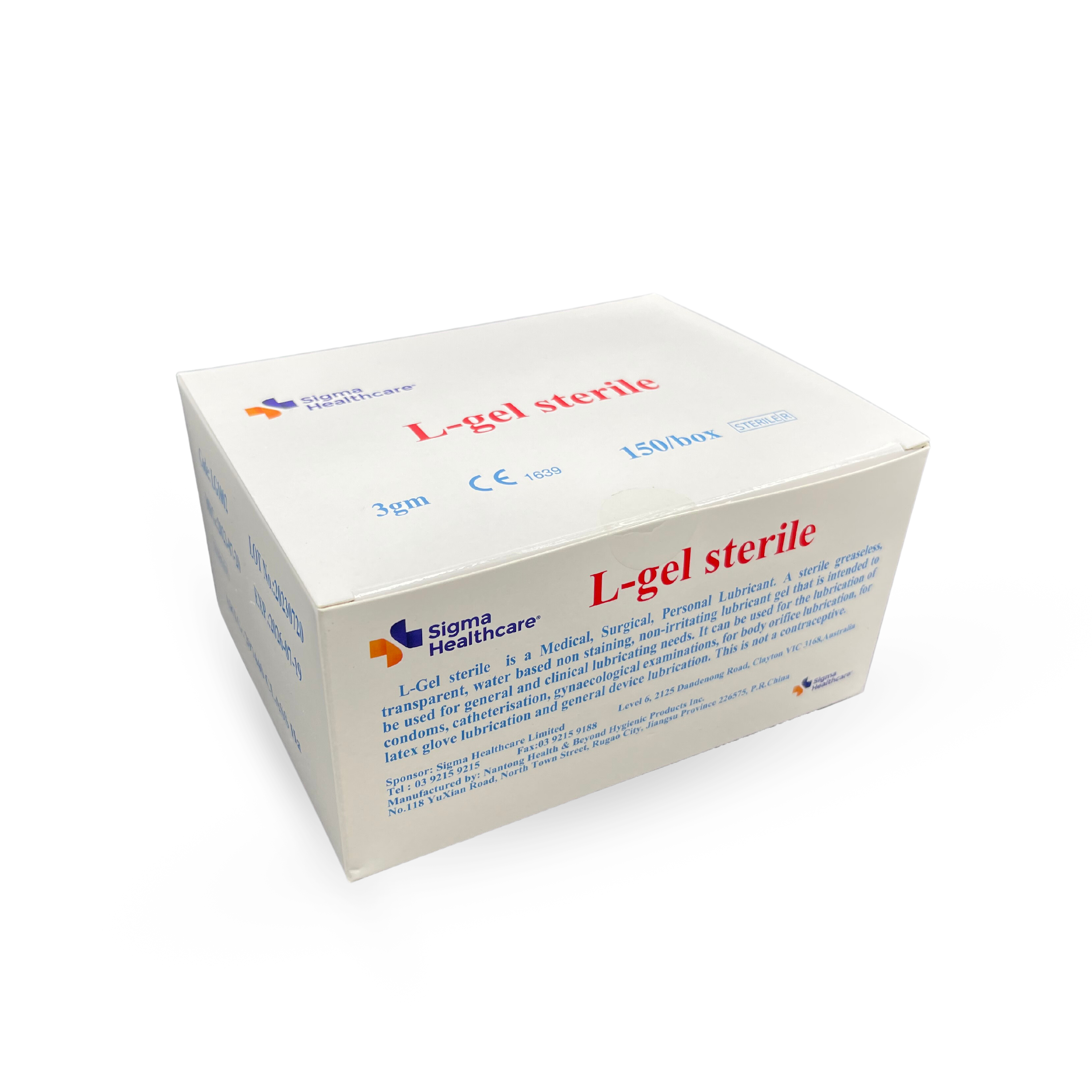 L-gel Sterile Lubrication Gel 3gm Sachet (LG1002) - Medisa