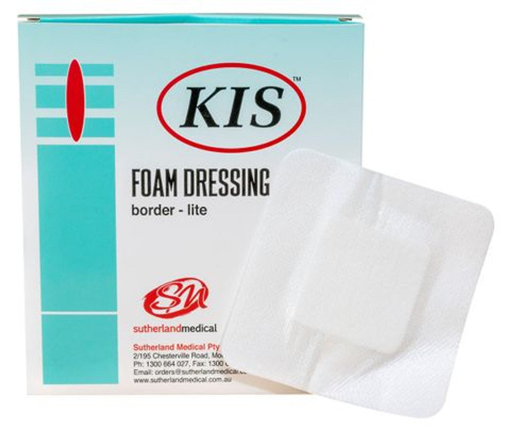 KIS Foam Silicone Adhesive Lite Dressing Waterproof All Sizes