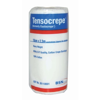 Tensocrepe Bandage Medium Weight White - All Sizes