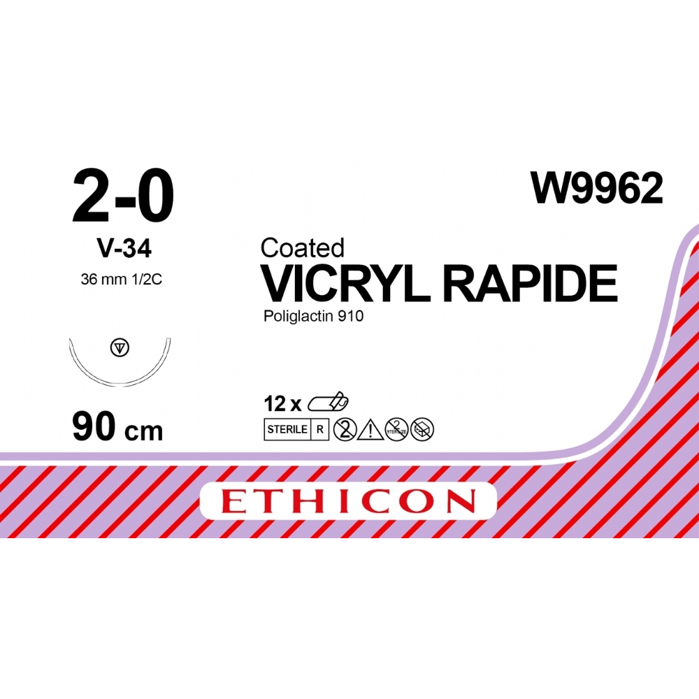 Ethicon Vicryl Rapide Absorbable Sutures Undyed - All Sizes