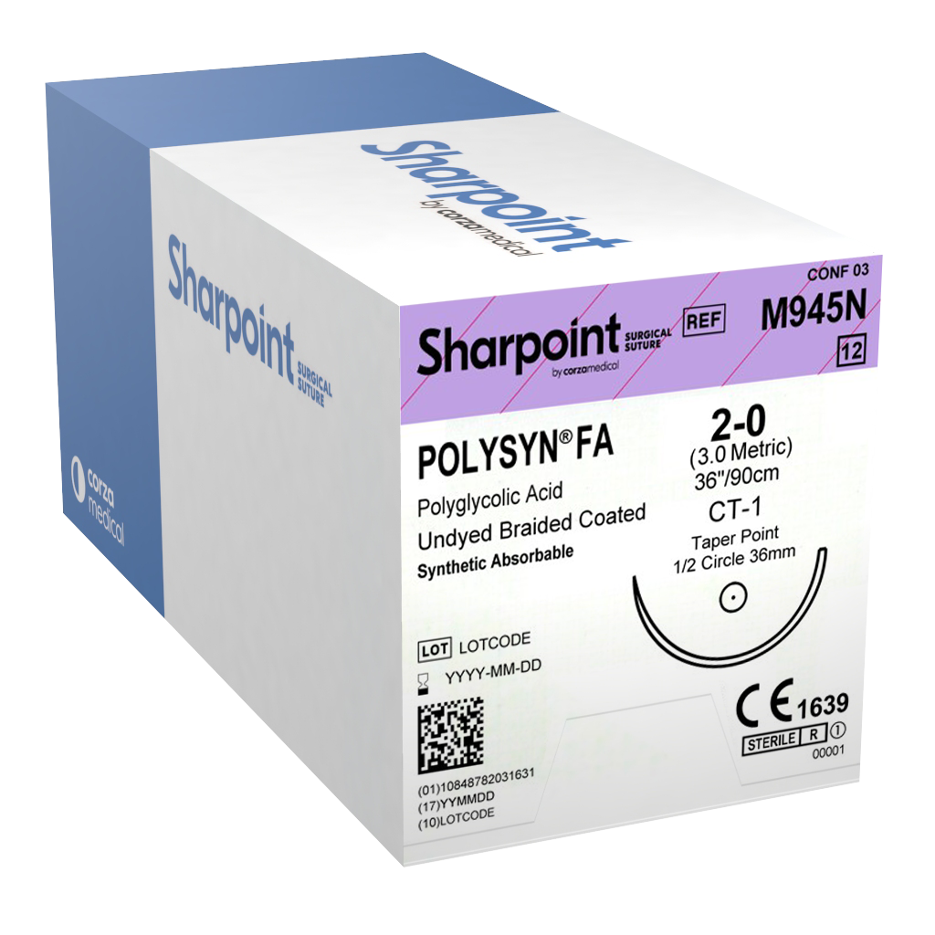 Sutures Polysyn FA Sharpoint Box of 12 - All Sizes