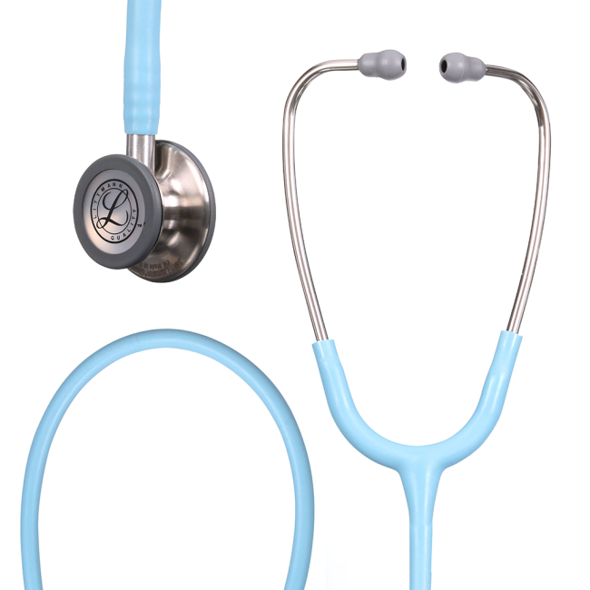 3M Littmann Classic III Stethoscope, Stainless-finish Chestpiece, Champagne Rose(5910C), Marine Blue(5912C) - Box of 1