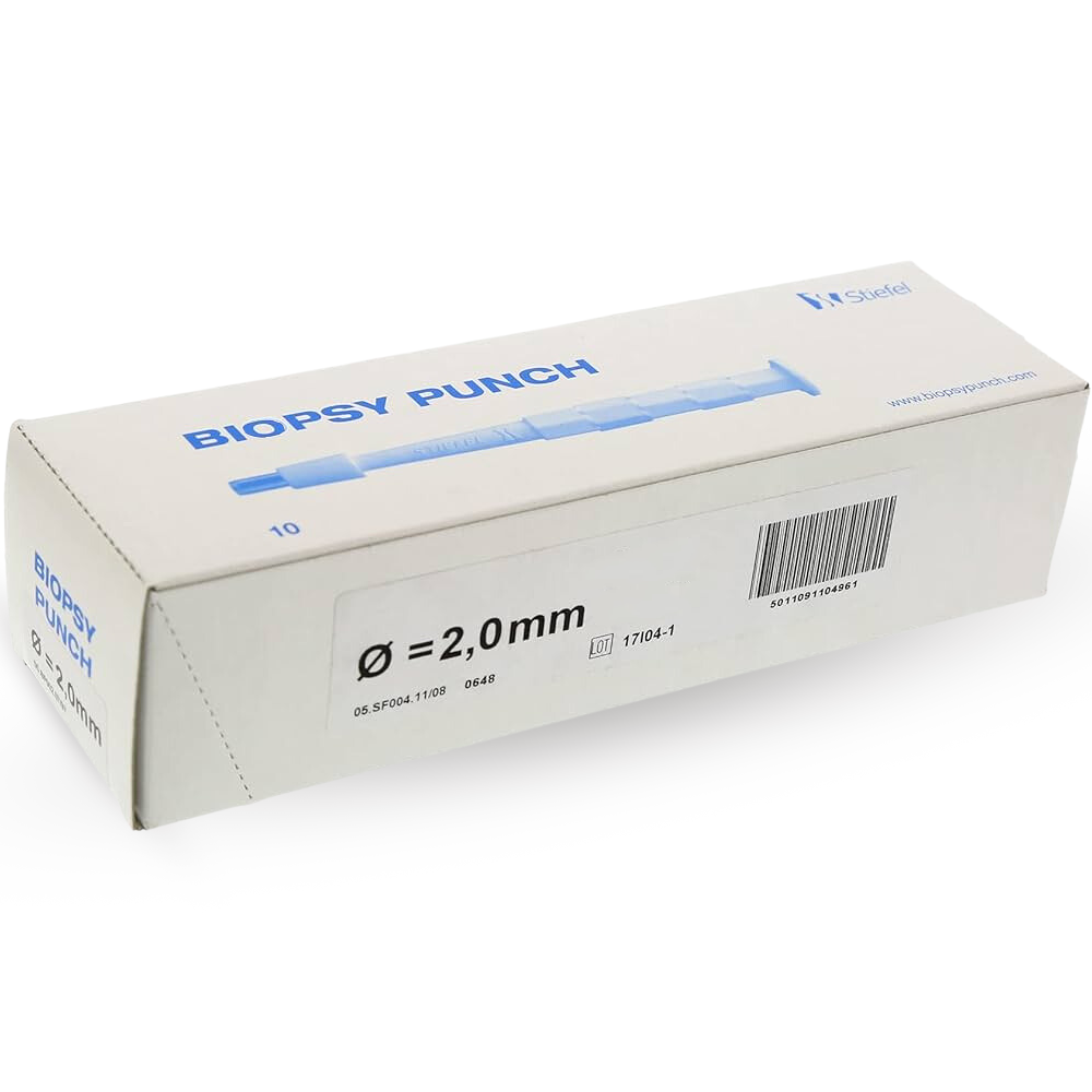 Stiefel Biopsy Punch, Single Use, Box of 10 - All Sizes