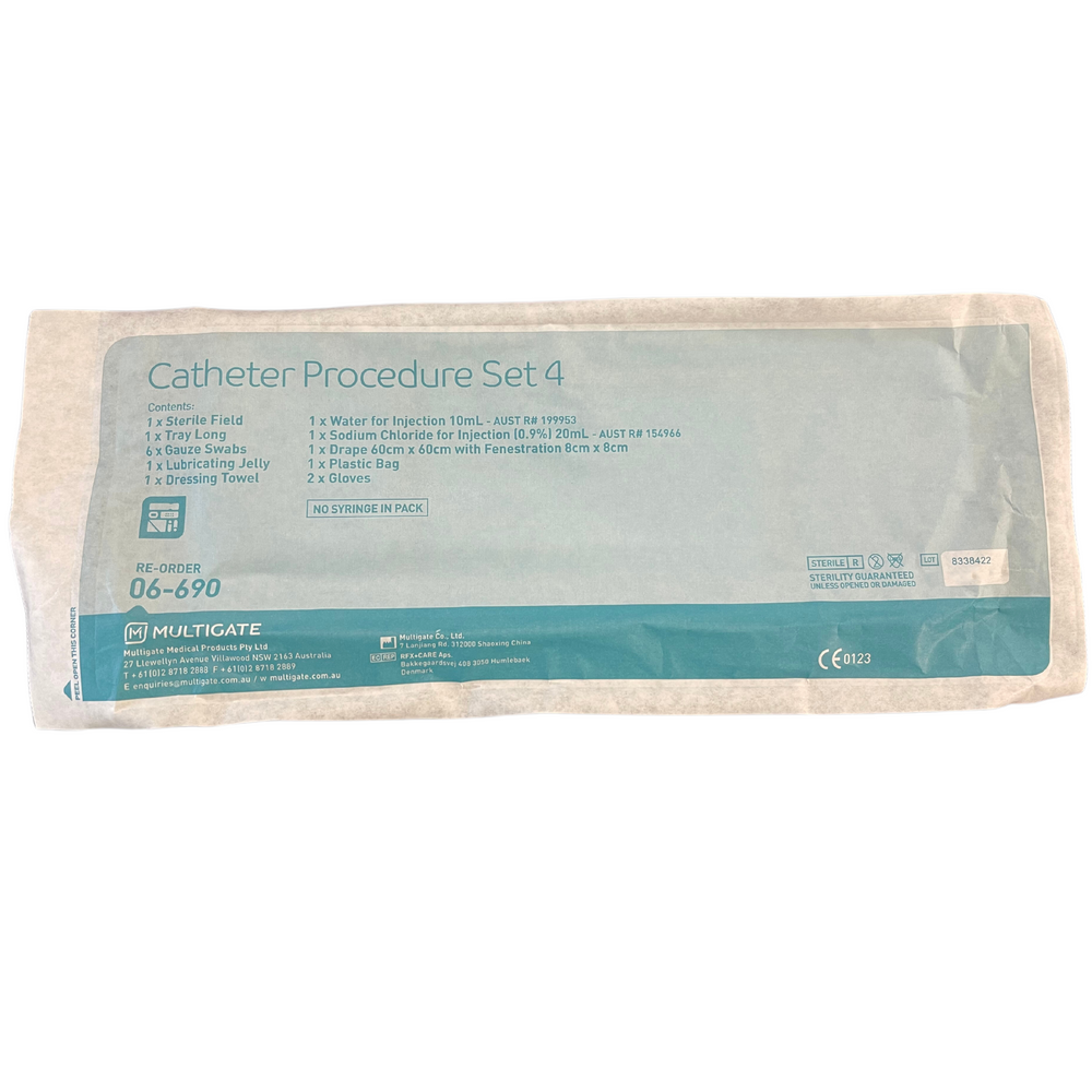 Multigate Catheter Procedure Pack Set 4 - Sterile, Urology (06-690)