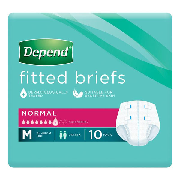 Depend Fitted Briefs Normal Unisex - All Sizes