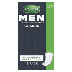 Depend Guards For Men 308x152mm 285mL, 1 Ctn (6 x 12/pack) 19068