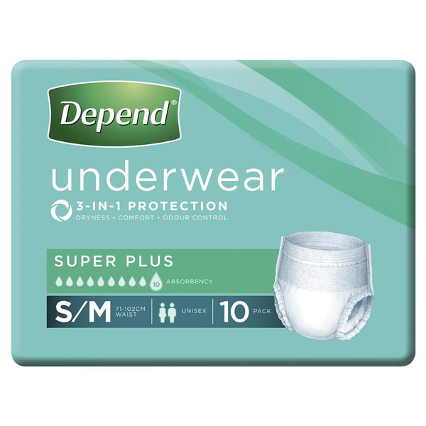 Depend Unisex Underwear Super Plus - All Sizes