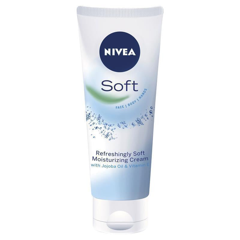 NIVEA Soft Moisturiser Cream Face Body Hands 75ml