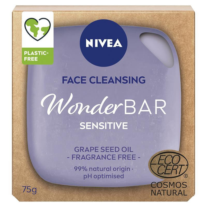 NIVEA Wonderbar Sensitive Face Wash Cleanser 75g