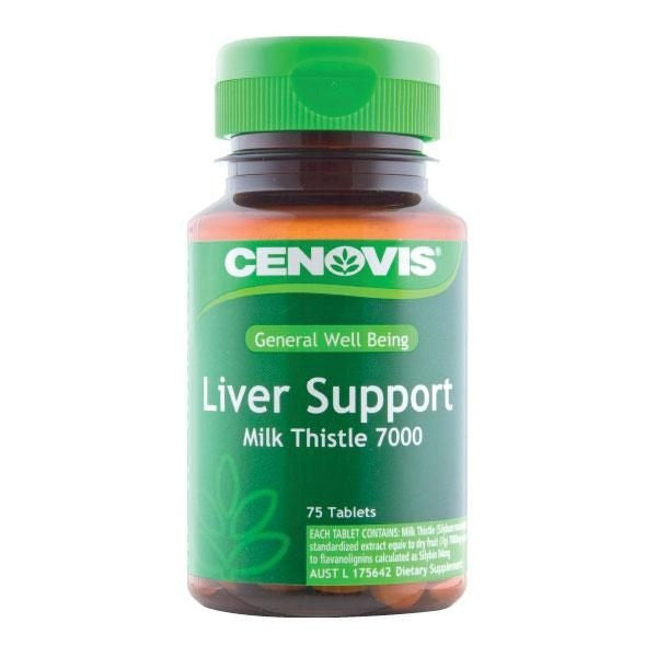 Cenovis Liver Support Milk Thistle 7000 Tablets Jar Of 75