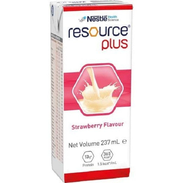 Resource Plus 237Ml Strawberry Tetrapak 3pcs