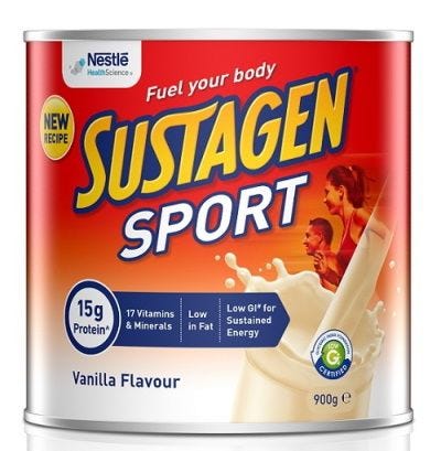 Nestle Sustagen Sport 900g, Vanilla, Chocolate