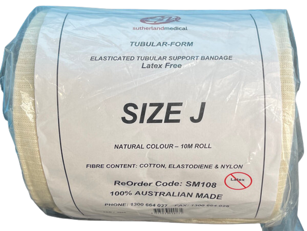 Tubular Form Elastic Support Compression Bandage Natural Roll All Sizes