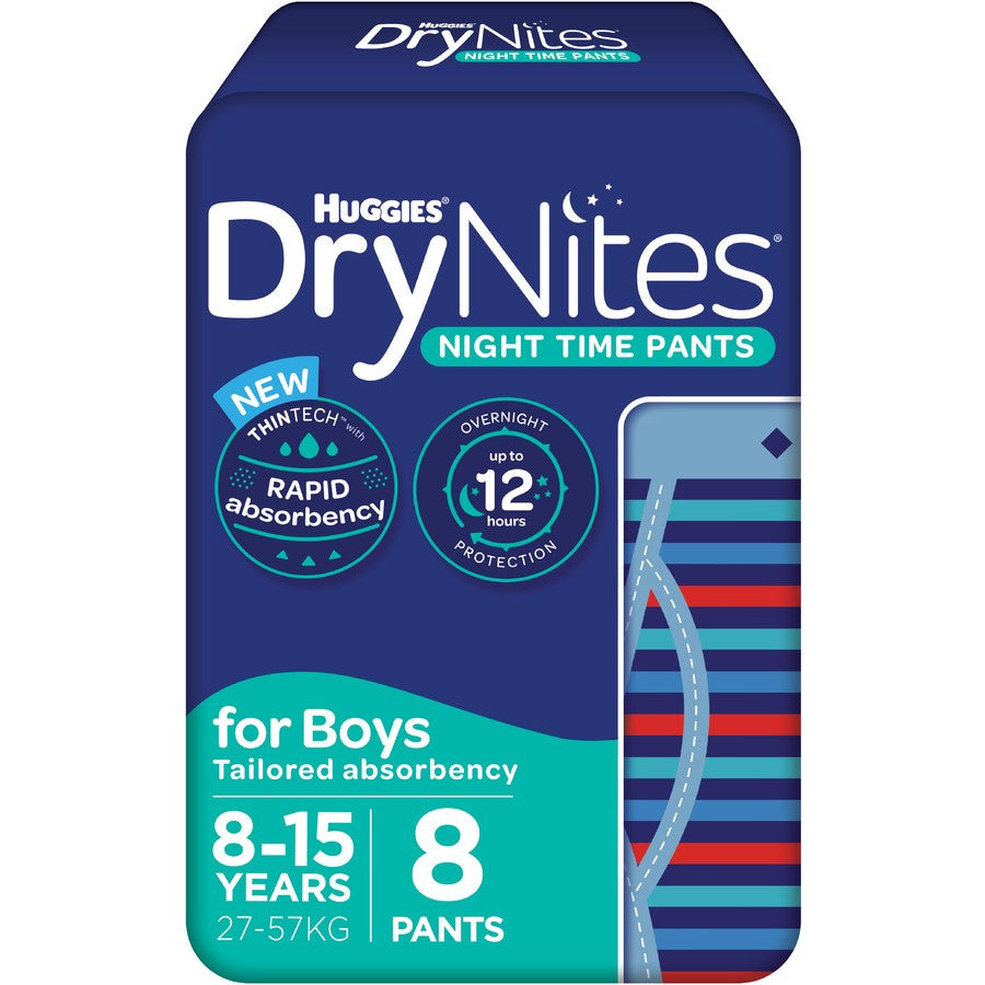 Huggies Drynites Pyjama Pants 8 15 Yrs Boy 27 57