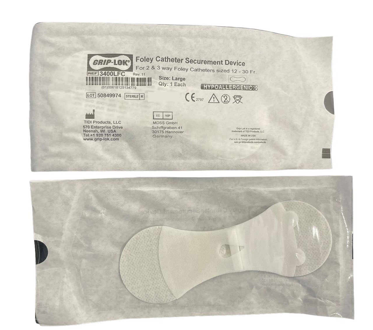Grip Lok Foley Catheter Securement Large 3400LFC | Medisa