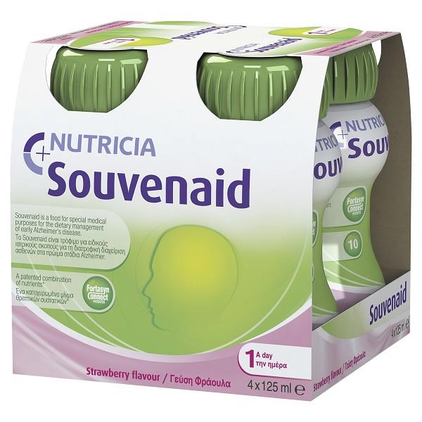 Nutricia Souvenaid 125mL Strawberry, Carton of 24 (127789)