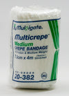 Multigate Multicrepe Medium Weight Crepe Bandage White - All Sizes