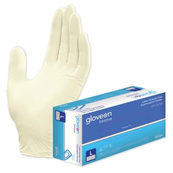 GloveOn Innova Latex Powder Free Exam Glove  - Box of 100