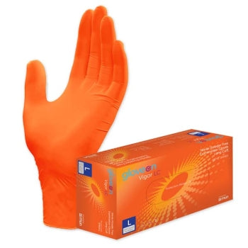 GloveOn Vigor Nitrile Exam Gloves Powder Free Long Cuff - Box of 100