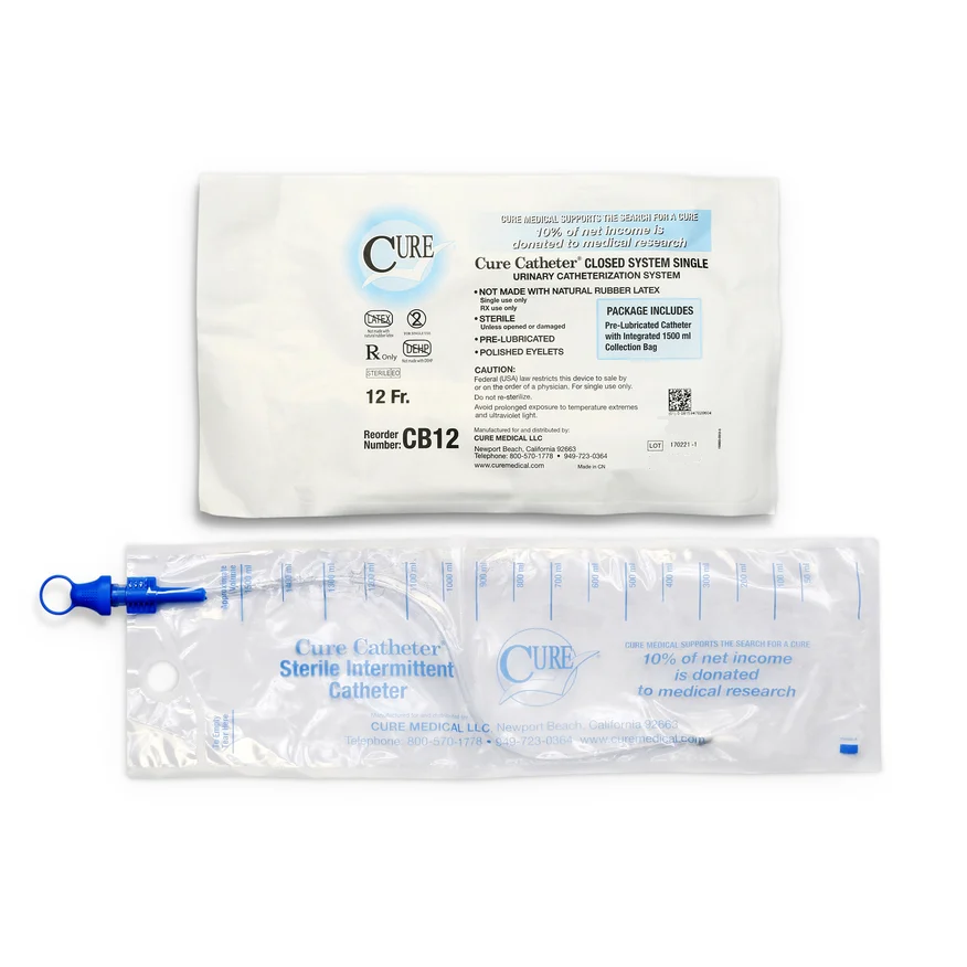 ConvaTec Cure Catheter Closed System Pre-Lubricated Unisex - All Sizes