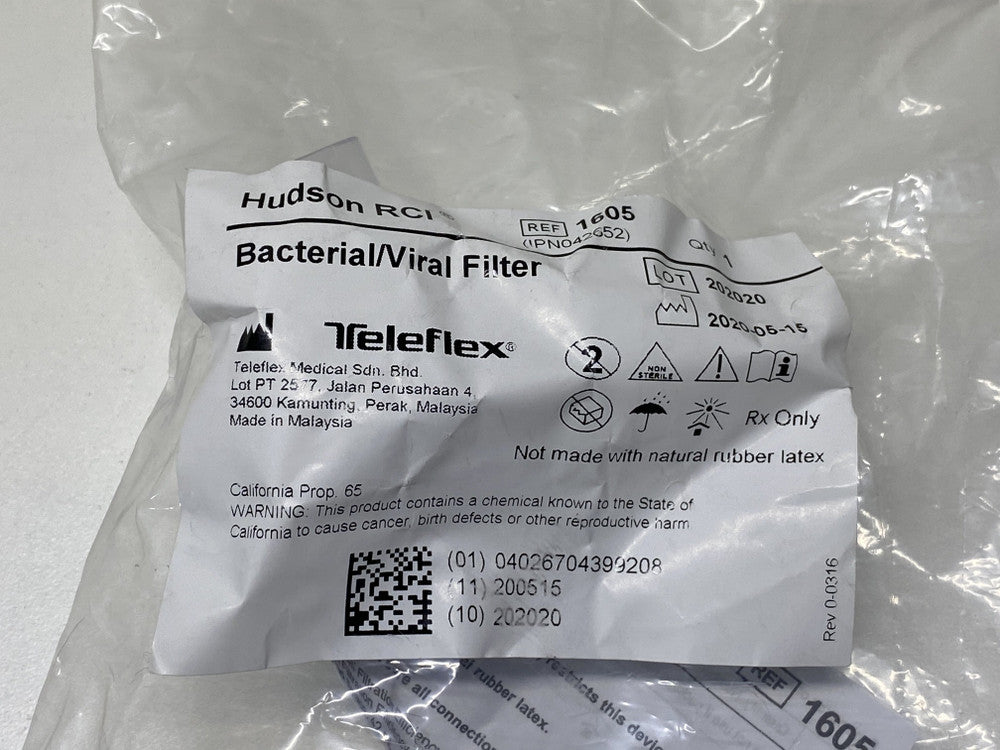 Teleflex Filter Teleflex Hudson Oxygen Bacterial Viral Filter 41605 | Medisa