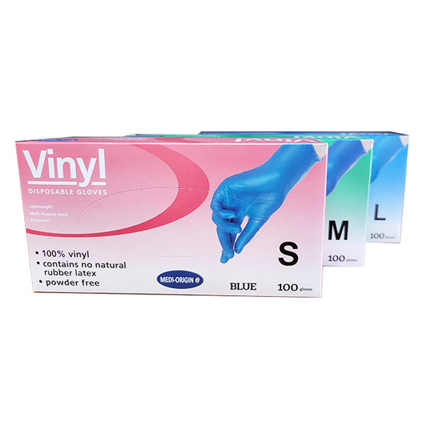 Vinyl Gloves Powder Free Blue