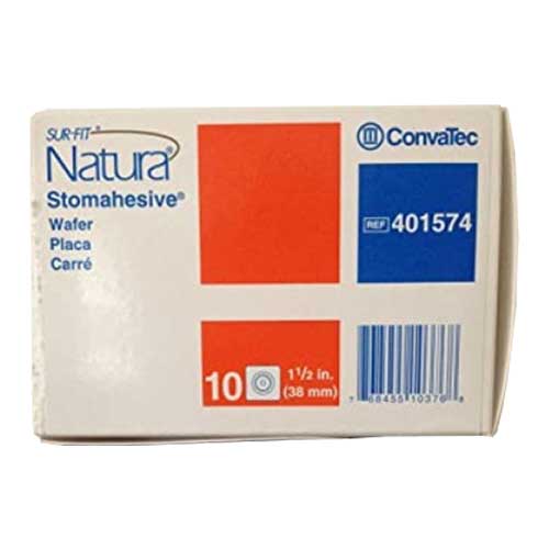 ConvaTec Sur-Fit Natura Two-Piece Stomahesive Skin Barrier No Tape Collar, Box of 10 - All Sizes