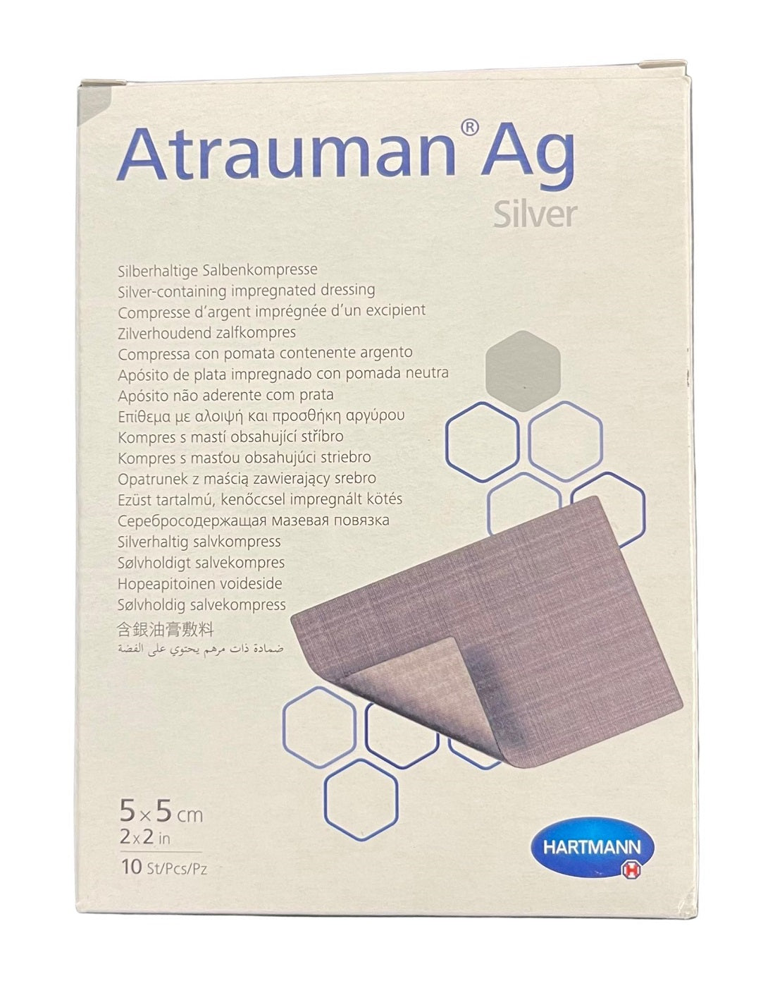 Hartmann Atrauman Ag Silver Wound Contact Layer Dressing