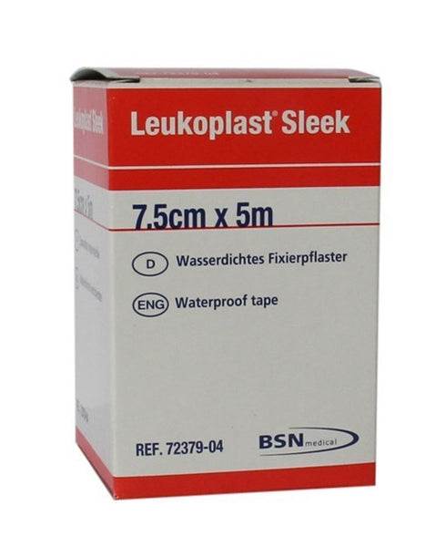 BSN Leukoplast Sleek Tape Waterproof 7.5cm x 5mtr, Box of 12 (72379-04)
