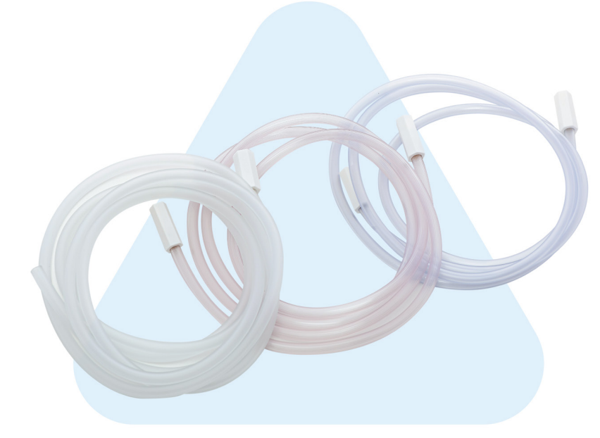 Mdevices Suction Tubing - with stepped connector ID6mm OD9.6mm 0.48m (Sterile packing ) - Box of 50