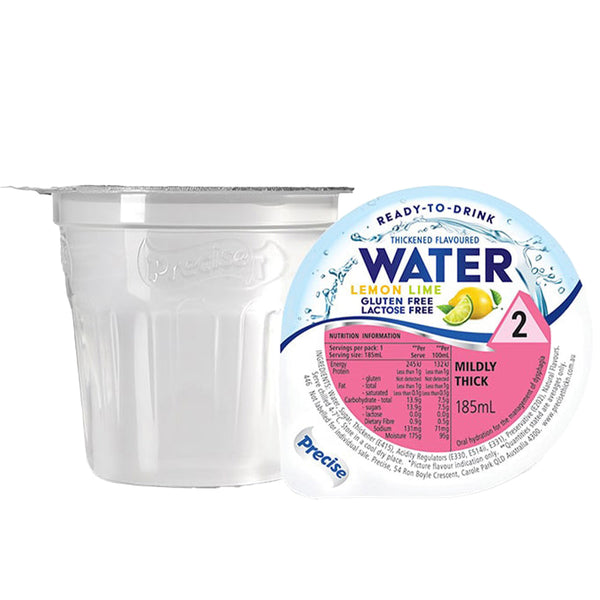 Precise Ready to drink Lemon Lime Water, 185mL, Pack of 12 (Level 2 - Level 3)