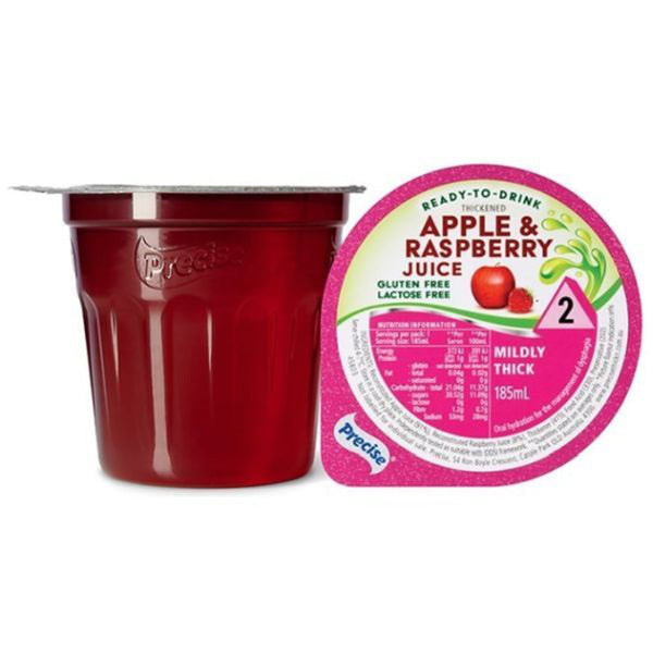 Precise Ready-To-Drink Apple And Raspberry Juice 185mL, Pack of 12 - All Types